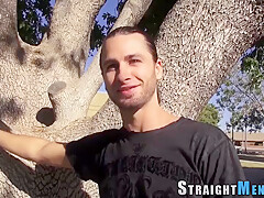 Straighty Jerks Off Solo And Cums Stroking His Big Cock