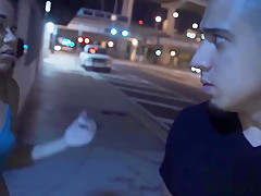 Stranded teen 18+ roughfucked by dom stranger