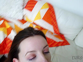 Strapon Fucking Lesbians Miss Pussycat With Rebeka Ruby On The White Casting Couch