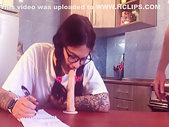 Studying Cocksucking And In Reward Gets Big Cock, Lots Of Cum On Face 12 Min