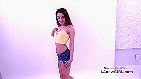 Stunning 19yo Babe Getting Pussy Fucked At Her Modeling Audition