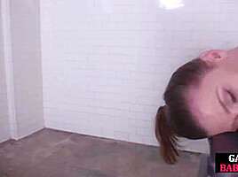 Submissive BDSM dyke assfisted by lezdom MILF in lingerie