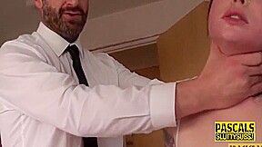 Submissive Gets Throat Fucked With Tattooed teen 18+