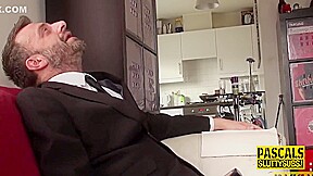 Submissive Gets Throat Fucked With Tattooed teen 18+