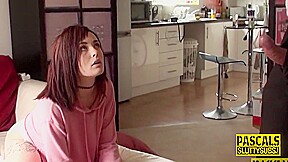Submissive Gets Throat Fucked With Tattooed teen 18+