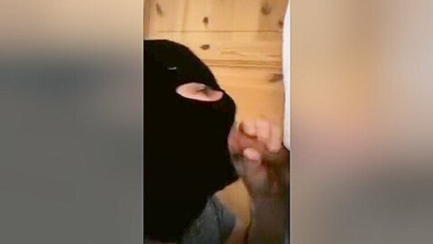 Sucking off straight guy in gloryhole