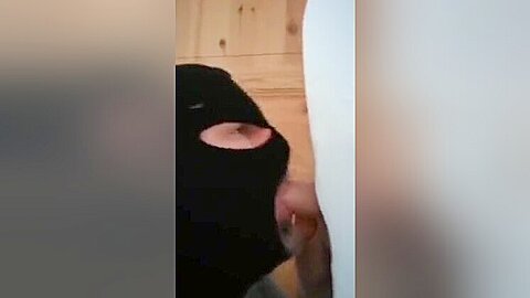 Sucking off straight guy in gloryhole