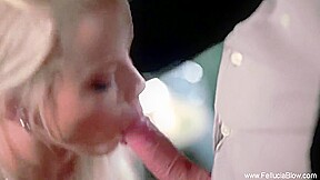 Sultry Cool Blonde Babe Is A Blowjob Expert Cock Blow