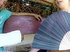 Sunny Day In With Steamy Blond Hair Babe - Blond Hair Girl