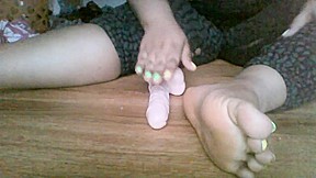 Super Thick BBW Crushing Dildo Wih Sexy Feet