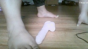 Super Thick BBW Crushing Dildo Wih Sexy Feet