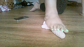 Super Thick BBW Crushing Dildo Wih Sexy Feet