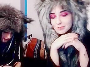 Super hot goth emo college girl webcam tattoo piercing tease