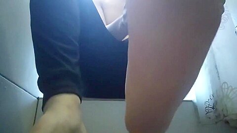 Taking Off My Sweaty Gym Socks Before Shower