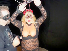 Tame She-devil Bound And Disciplined For Escaping Her Cage - Halloween Special