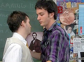 Teacher Plugs student 18+ Asshole - TeachTwinks