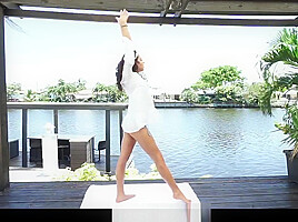 TeenPies - Hot and Sexy Ebony Gets Creampie After Yoga