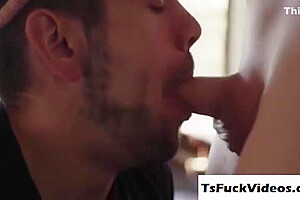 Tgirl Grabs And Sucks Dante Colles Massiv