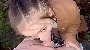 The Girl Paid For The Trip With A Blowjob And Sex In The Village