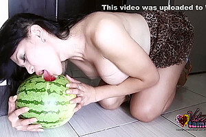 The Sexy Ladyboy Babe With Big Tits And A Desire For Some Hot Ass Fuckd A Melon Hole And Then Licks It