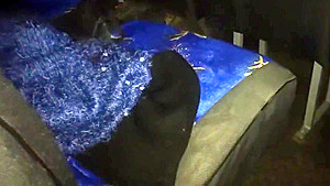 The taxi driver stuck his fat cock in the ass and pulled all the sperm in h