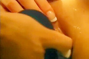 These horny lesbians with big tits play with their toys