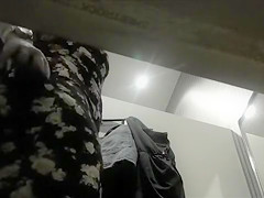 Thick booty girl in the changing cabin