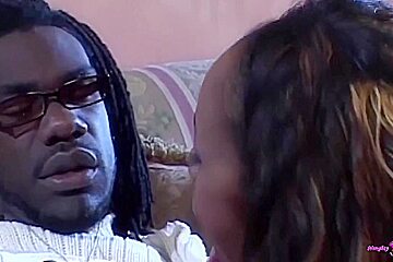 This Black Guy Is One Lucky Sob To Get To Fuck This Gorgeous Ebony Babe