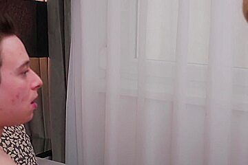 This blonde woman is a sex-addicted Milf