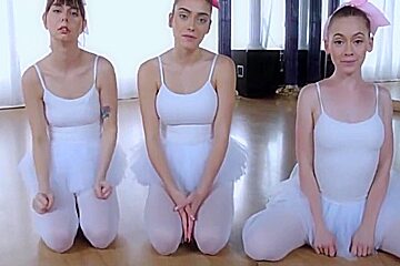 Three Tiny teen 18+ Ballerinas Fucked By Big Cock POV
