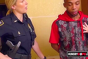 Thug Is Caught By Raunchy Step mom Cops