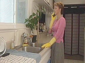 Tied in kitchen