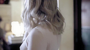 Tiny babysitter teen 18+ smashed by a blackmailing stepson