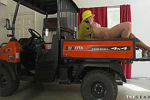 Titfucked Trans Babe In Uniform Pounded At Workplace