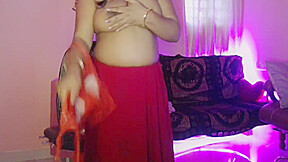 To Quench The Thirst Of Her Youth, The Sexy Village Girl Opens Her Bra And Presses Her Boobs