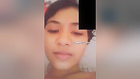 Today Exclusive- Cute Desi Girl Shows Her Boobs And Pussy 1