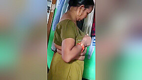 Today Exclusive- Desi Boudi Wearing Cloths After Bathing 2
