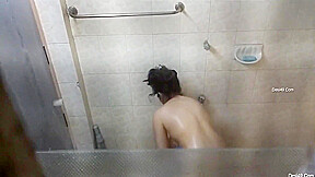 Today Exclusive-sexy Desi Girl Bathing Record By