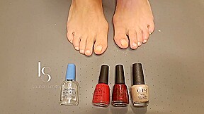 Toe Painting For Christmas! With Donna Hart