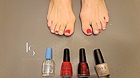 Toe Painting For Christmas! With Donna Hart