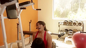 Too close to her at the gym