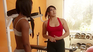 Too close to her at the gym