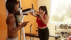 Too close to her at the gym