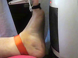 Tortured foot roasted by heating after bastinado and falaka