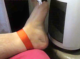 Tortured foot roasted by heating after bastinado and falaka