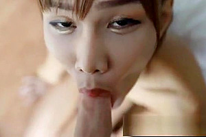 Tourist Cums On Small 18 yo Ladyboy!