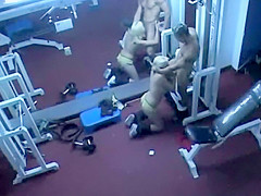 Trainer caught fucking a client in a gym