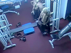Trainer caught fucking a client in a gym