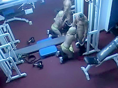 Trainer caught fucking a client in a gym