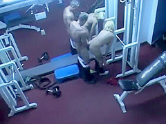 Trainer caught fucking a client in a gym